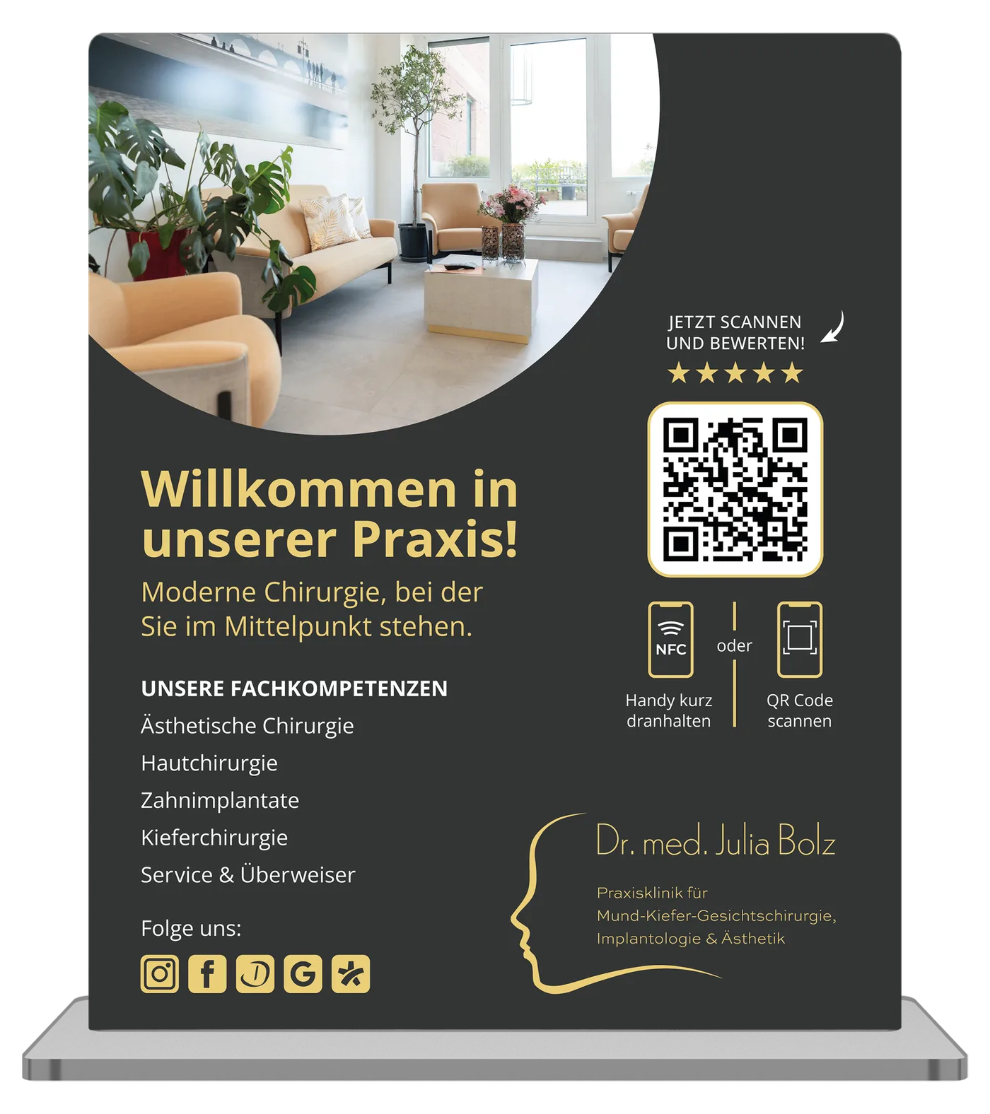 mumaboard® Aufsteller von Dr. med. Julia Bolz